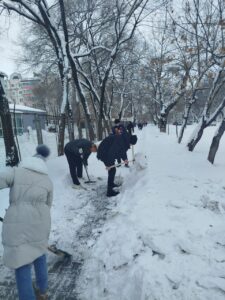 Чистим снег
