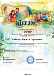 Диплом победителя
